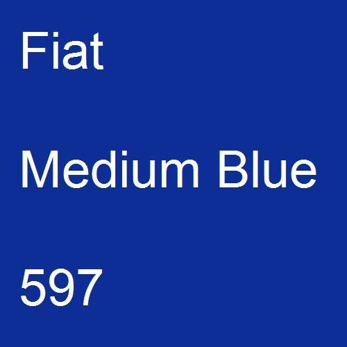 Fiat, Medium Blue, 597.